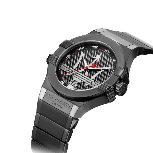 Maserati Potenza Black Stainless Steel Black Dial Quartz Watch for Gents - R8853108003 - Image 2