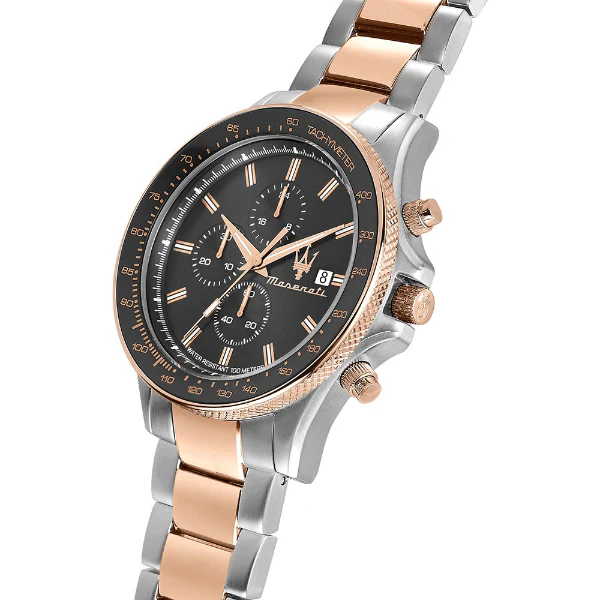 Maserati Sfida Two-Tone Stainless Steel Grey Dial Quartz Watch for Gents - R8873640014 - Image 2