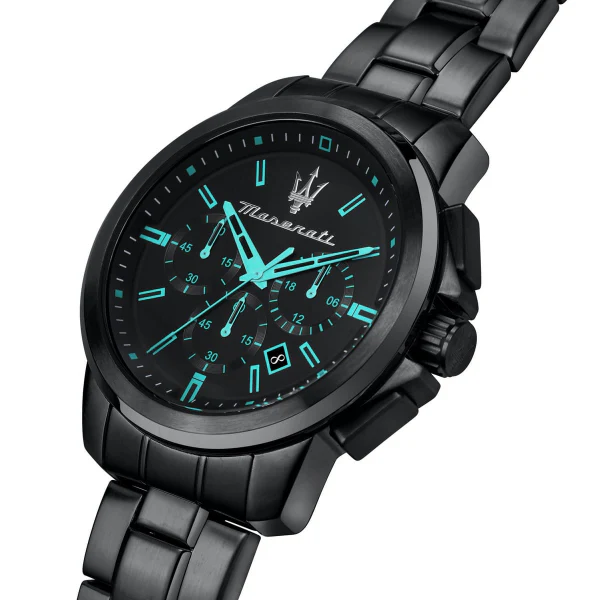 Maserati Successo Aqua Black Stainless Steel Black Dial Quartz Watch for Gents - R8873644003 - Image 2
