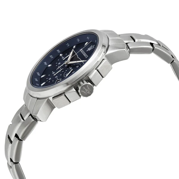 Maserati Successo Silver Stainless Steel Blue Dial Quartz Watch for Gents - R8873621002 - Image 2