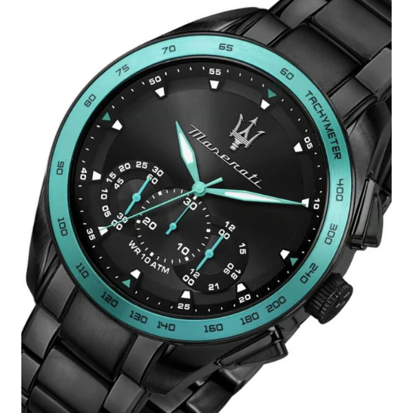 Maserati Traguardo Aqua Black Stainless Steel Black Dial Quartz Watch for Gents - R8873644002 - Image 2