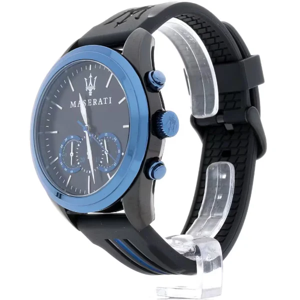 Maserati Traguardo Black Silicone Strap Black Dial Quartz Watch for Gents - R8871612006 - Image 2