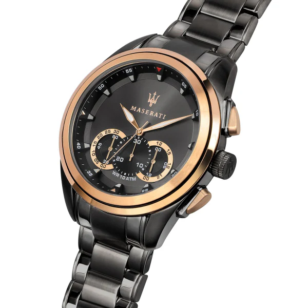Maserati Traguardo Black Stainless Steel Black Dial Quartz Watch for Gents - R8873612016 - Image 2