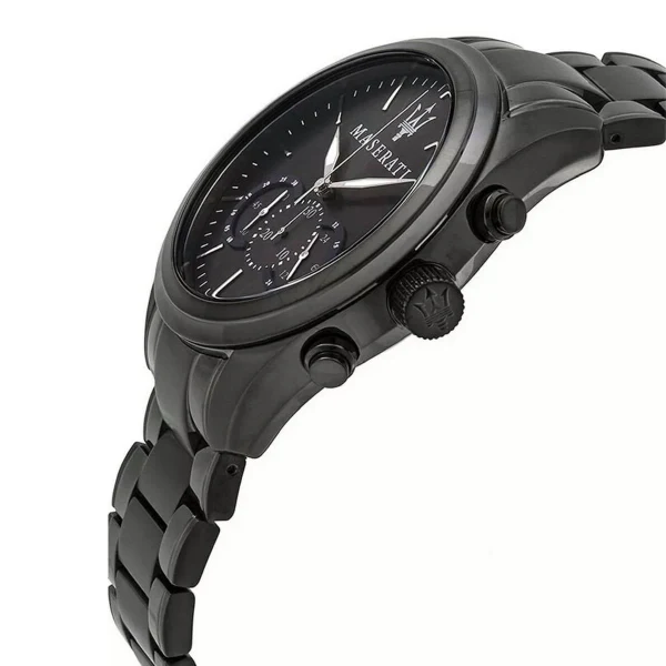 Maserati Traguardo Black Stainless Steel Grey Dial Quartz Watch for Gents - R8873612002 - Image 2