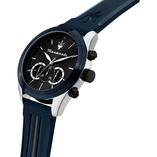 Maserati Traguardo Blue Silicone Strap Blue Dial Quartz Watch for Gents - R8871612046 - Image 2