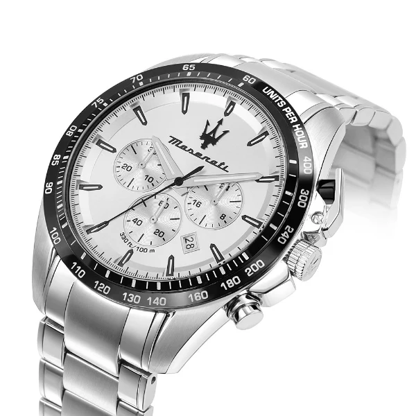 Maserati Traguardo Silver Stainless Steel Silver Dial Quartz Watch for Gents - R8873612049 - Image 2