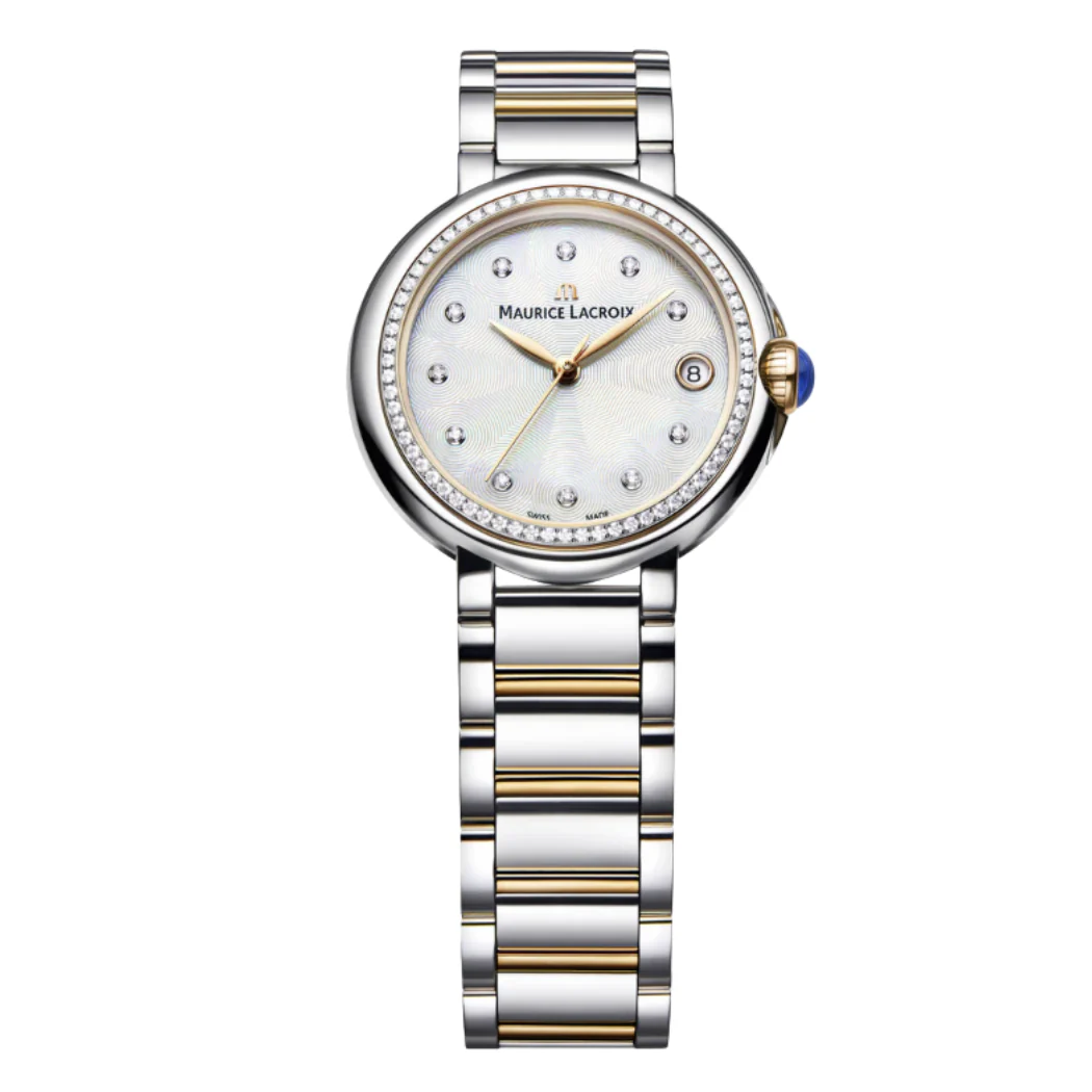 Maurice Lacroix Fiaba Two-tone Stainless Steel Mother of Pearl Dial Quartz Watch for Ladies - FA1004-PVP23-170-1