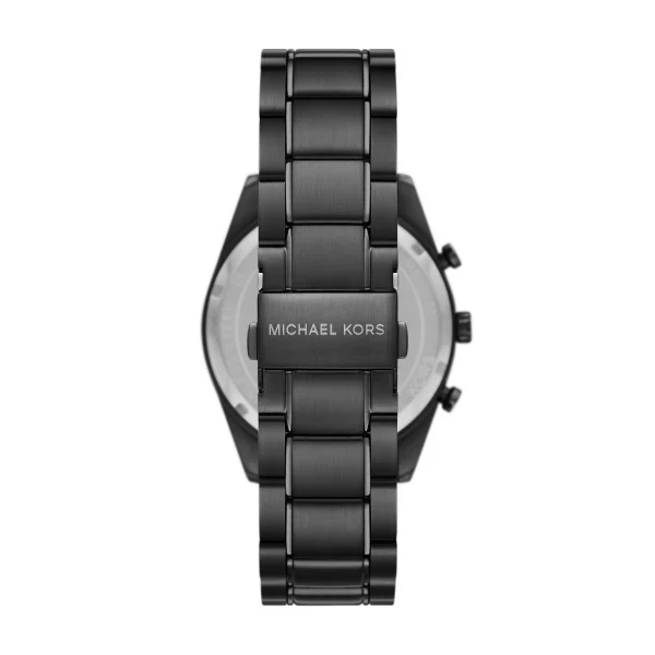 Michael Kors Accelerator Black Stainless Steel Black Dial Chronograph Quartz Watch for Gents - MK9113 - Image 2