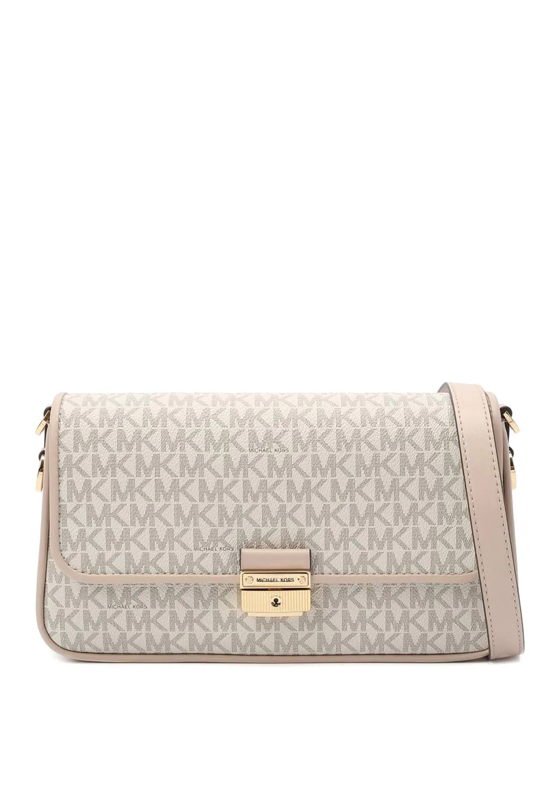 Michael Kors Bradshaw Small Logo Convertible Shoulder Bag In Vanilla / Soft PInk - 30S1G2BL1B