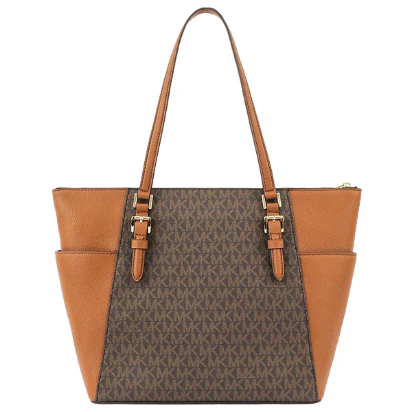 Michael Kors Charlotte Large Leather Top-Zip Tote Bag - 35T0GCFT3B - Image 2