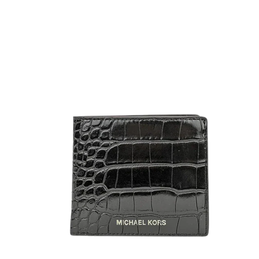 Michael Kors Cooper Embossed Billfold Wallet In Black - 36F1LCOF1E