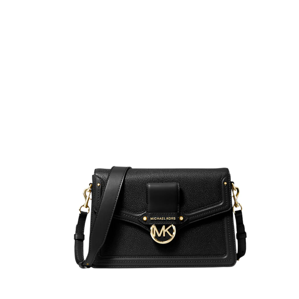 Michael Kors Crossbody Bag β Black | Pebbled Leather, Medium Size β 30F9GI6L2L Jessi