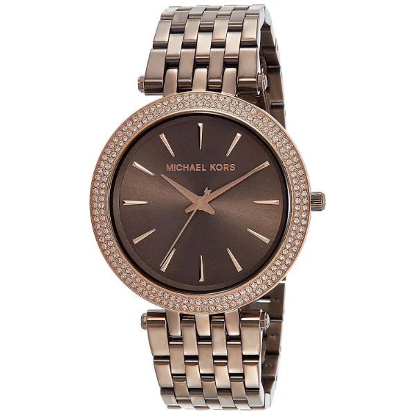 Michael Kors Darci Brown Stainless Steel Brown Dial Quartz Watch for Ladies - MK-3553