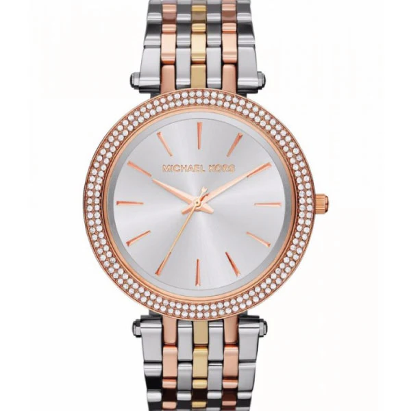 Michael Kors Darci Two-tone Stainless Steel Mother of pearl Dial Quartz Watch for Ladies - MK-3321