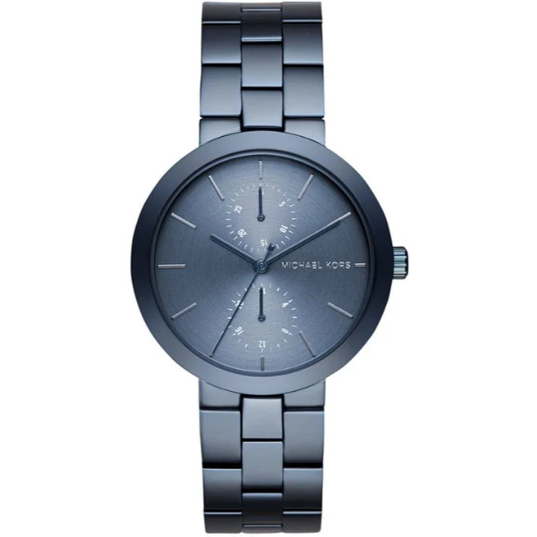 Michael Kors Garner Blue Stainless Steel Blue Dial Quartz Watch for Ladies - MK6410