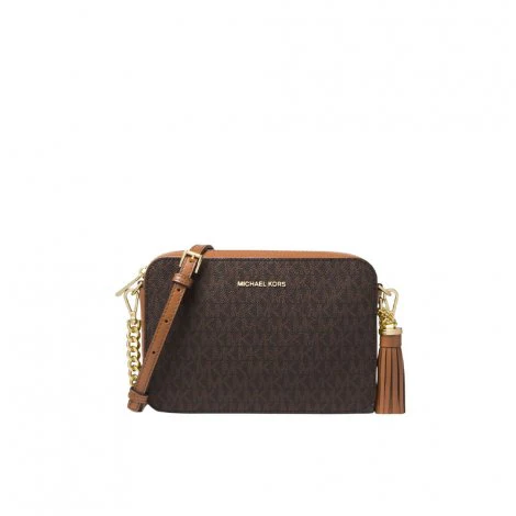 Michael Kors GInny Medium Crossbody Bag In Brown - 32F8GF5M2B