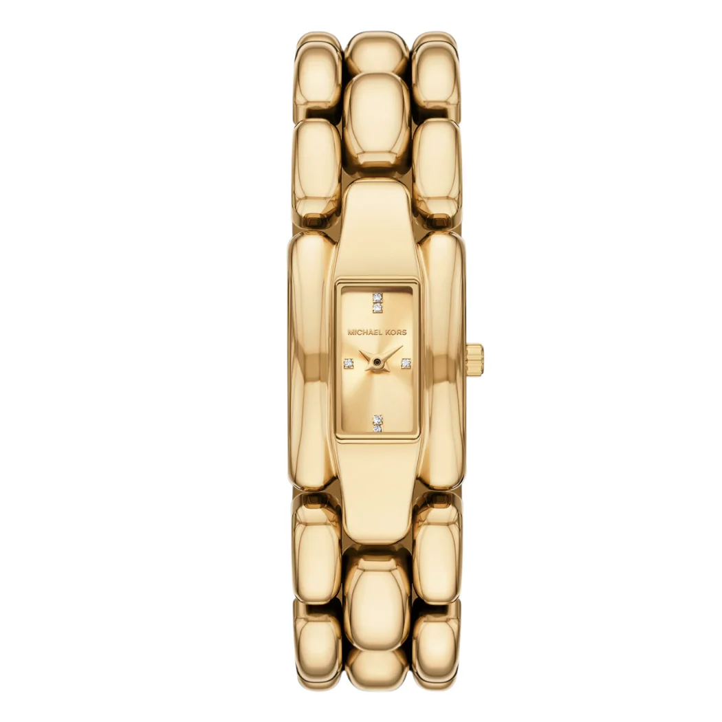 Michael Kors Gold Stainless Steel Gold Dial Quartz Watch for Ladies - MK M4921
