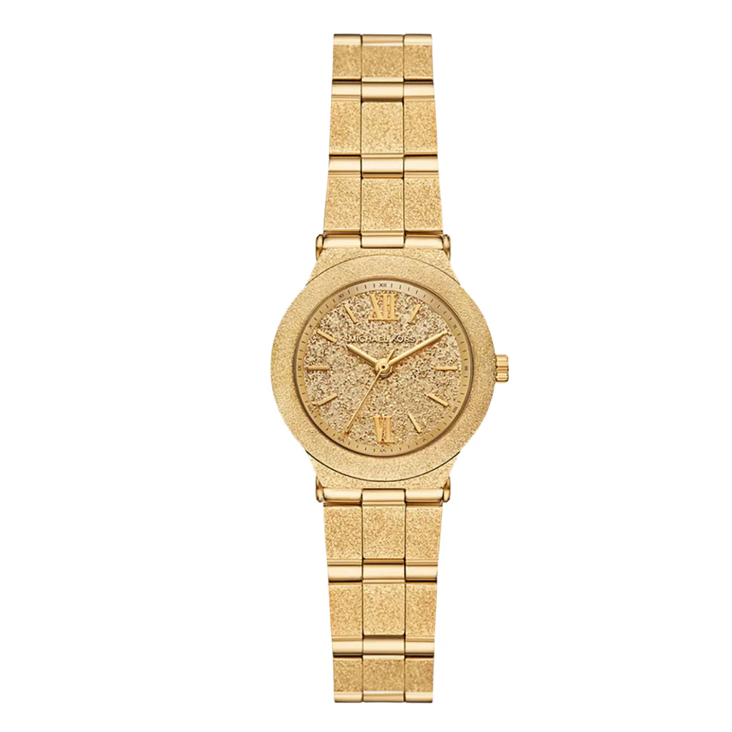 Michael Kors Gold Stainless Steel Gold Dial Quartz Watch for Ladies - MK M7554
