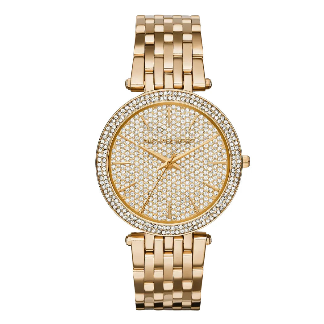 Michael Kors Gold Stainless Steel Gold Dial Quartz Watch for Ladies - MK3438