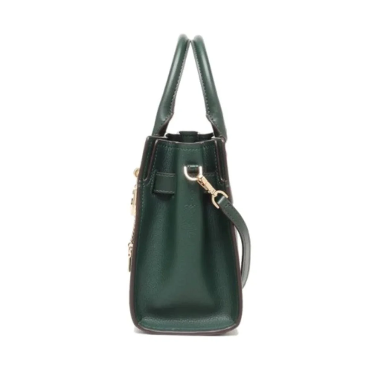 Michael Kors Hamilton Small Leather Satchel Shoulder Bag In RacIng Green - 35T1GHMS1L - Image 2