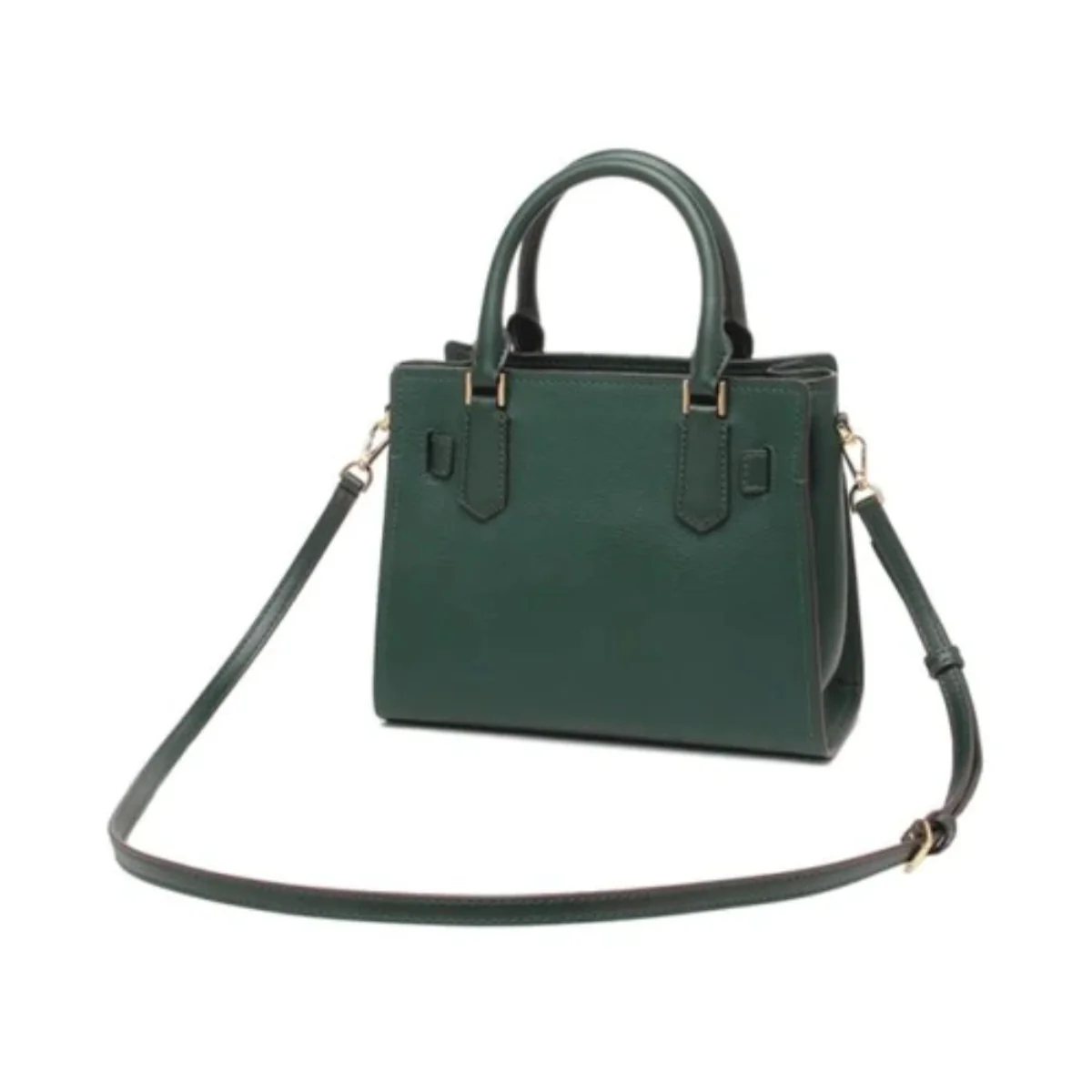 Michael Kors Hamilton Small Leather Satchel Shoulder Bag In RacIng Green - 35T1GHMS1L - Image 4