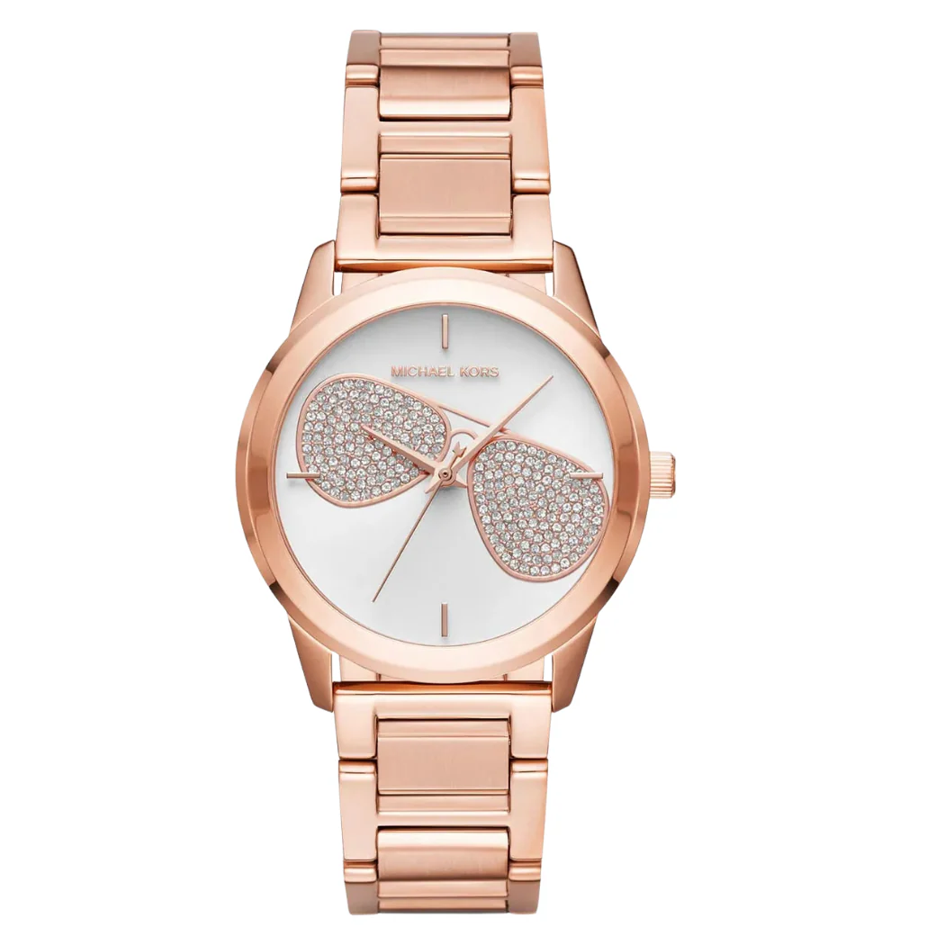 Michael Kors Hartman Rose Gold Stainless Steel Rose Gold Dial Quartz Watch for Ladies - MK3673 - Image 2