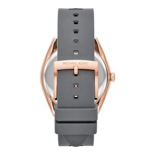 Michael Kors Janelle Grey Silicone Strap Grey Dial Quartz Watch for Ladies - MK-7314 - Image 3