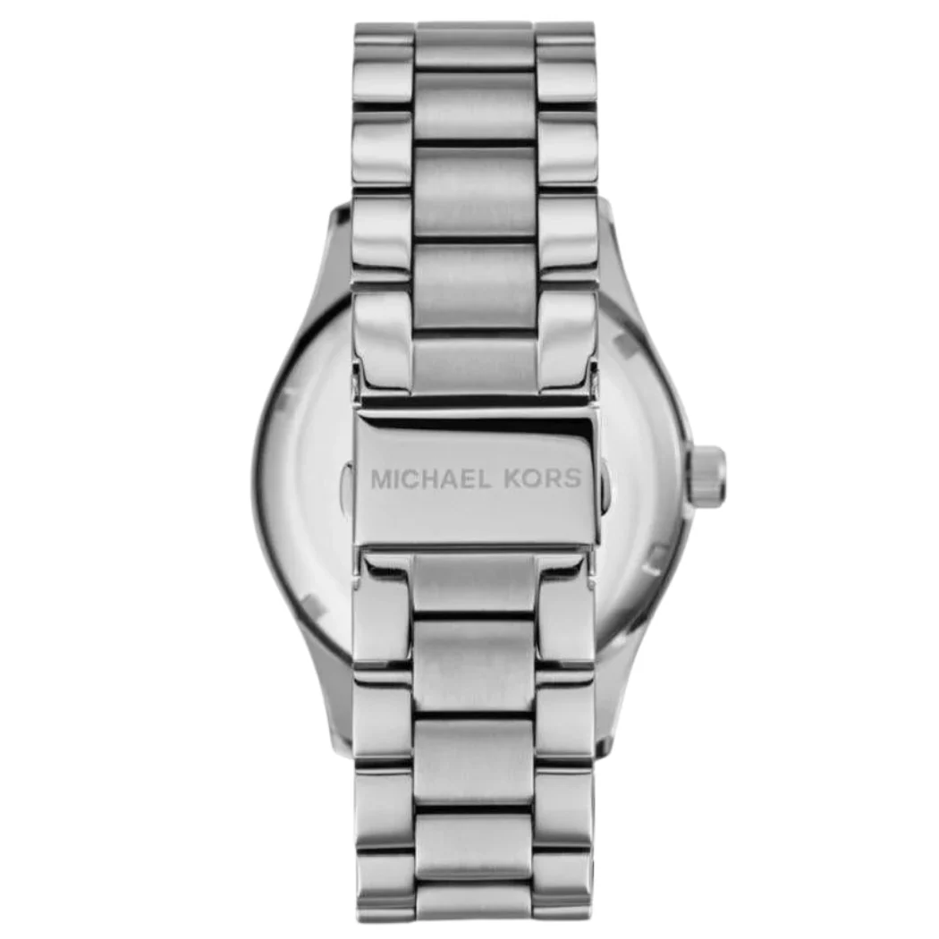 Michael Kors Layton Silver Stainless Steel Silver Dial Quartz Watch for Ladies - MK5958 - Image 4