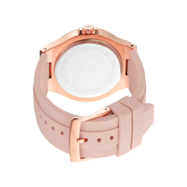 Michael Kors Lennox Pink Silicone Strap Clear Dial Quartz Watch for Ladies - MK7334 - Image 2
