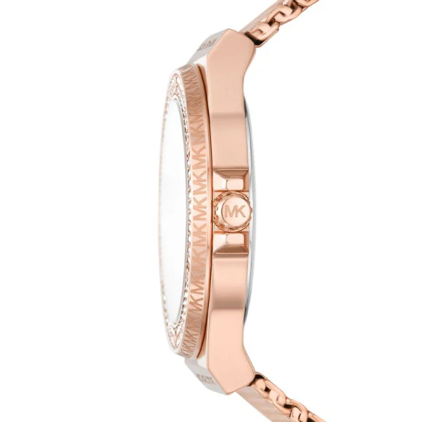 Michael Kors Lennox Rose Gold Mesh Bracelet Rose Gold Dial Quartz Watch for Ladies - MK-7336 - Image 2