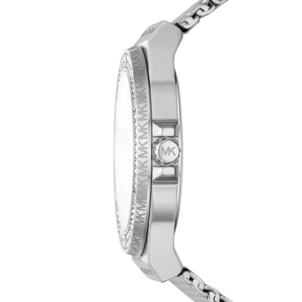 Michael Kors Lennox Silver Mesh Bracelet Silver Dial Quartz Watch for Ladies - MK-7337 - Image 2