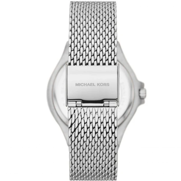 Michael Kors Lennox Silver Mesh Bracelet Silver Dial Quartz Watch for Ladies - MK-7337 - Image 3