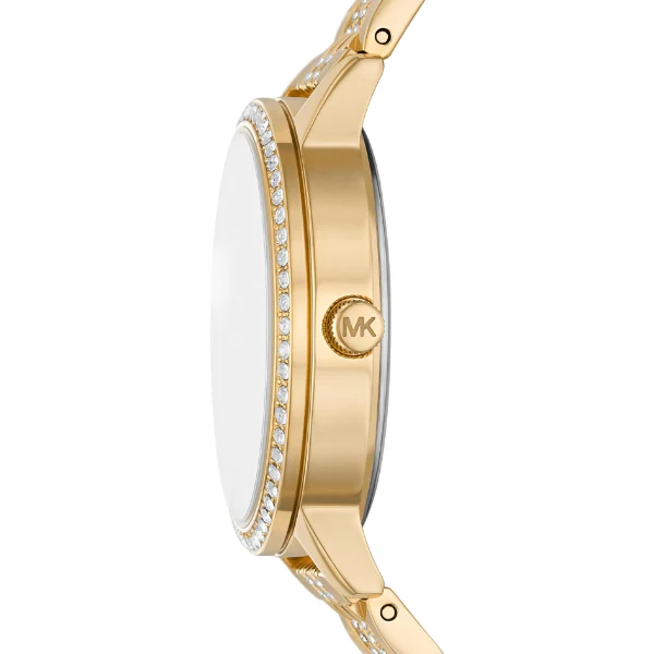 Michael Kors Melissa Gold Stainless Steel Gold Dial Quartz Watch for Ladies - MK4368 - Image 3