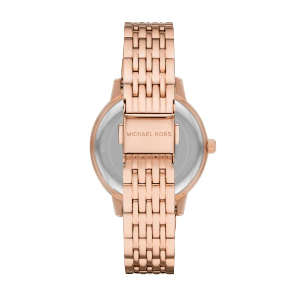 Michael Kors Melissa Rose Gold Stainless Steel Rose Gold Dial Quartz Watch for Ladies - MK4369 - Image 2