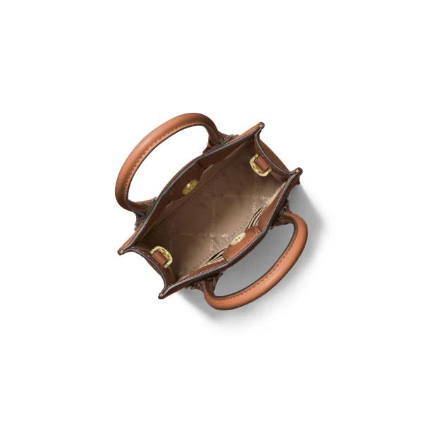 Michael Kors Mercer XS NS Shopper Crossbody Brown - 35S1GM9T0L - Image 2