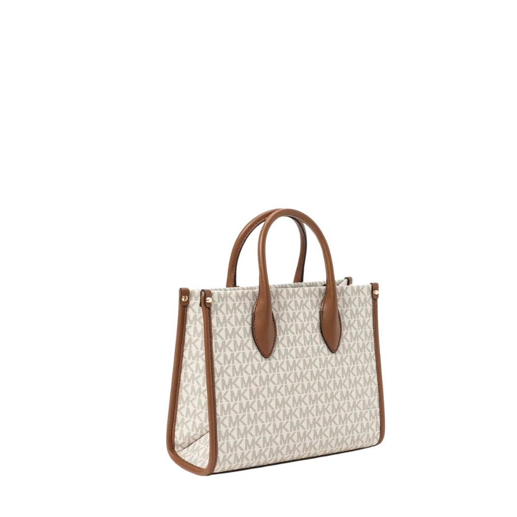Michael Kors Mirella Small Shopper Tote – Vanilla/Acorn | Model 35F2G7ZC5B - Image 2