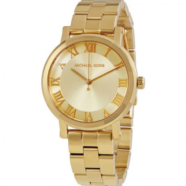 Michael Kors Norie Gold Stainless Steel Gold Dial Quartz Watch for Ladies - MK-3560