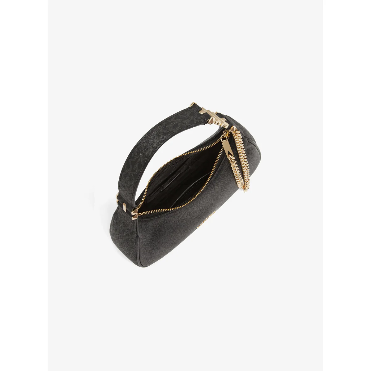 Michael Kors Piper Monogram Shoulder Bag In Black - 32F2G91C1B - Image 3