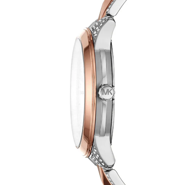 Michael Kors Runway Rose Gold Stainless Steel Rose Gold Dial Quartz Watch for Ladies - MK6716 - Image 2