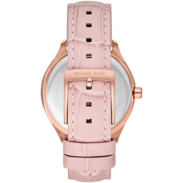 Michael Kors Sage Pink Leather Strap Pink Mother Of Pearl Dial Quartz Watch for Ladies - MK4820 - Image 2