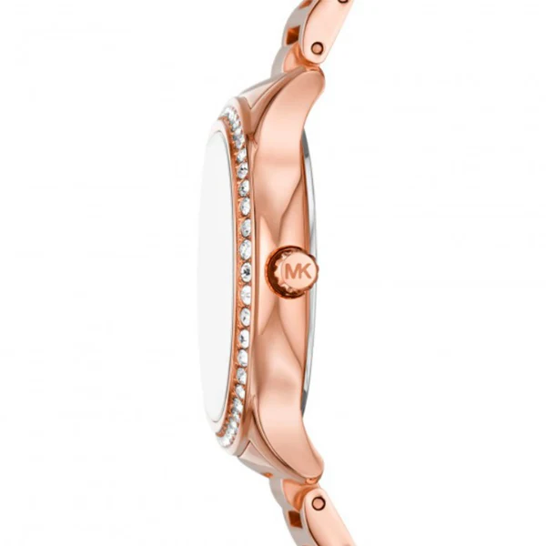 Michael Kors Sage Rose Gold Stainless Steel Mother Of Pearl Dial Quartz Watch for Ladies - MK4806 - Image 3