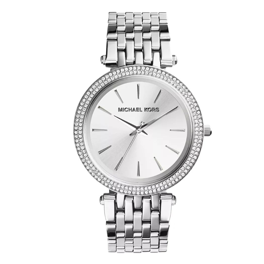 Michael Kors Silver Stainless Steel Silver Dial Quartz Watch for Ladies - MK3190