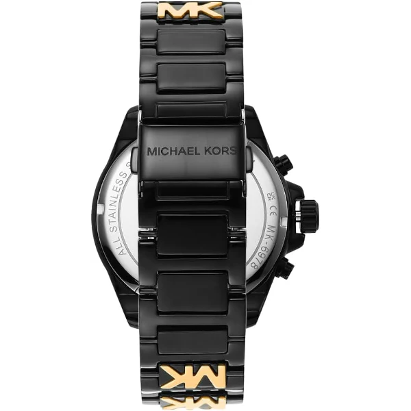 Michael Kors Wren Black Stainless Steel Black Dial Chronograph Quartz Watch for Ladies - MK6978 - Image 2
