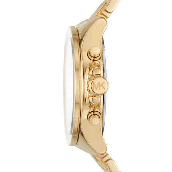 Michael Kors Wren Gold Stainless Steel Gold Dial Chronograph Quartz Watch for Ladies - MK6952 - Image 2
