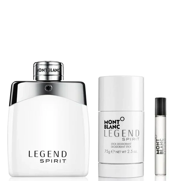 Montblanc Legend Spirit Eau De Toilette For Him Set – 100ml EDT + 7.5ml EDT + 100ml