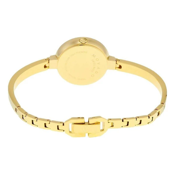 Movado Bela Gold Stainless Steel Black Dial Quartz Watch for Ladies - 606999 - Image 2