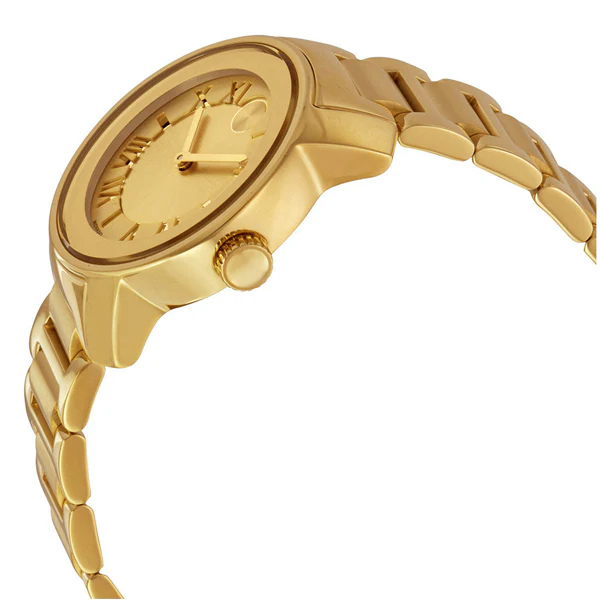 Movado Bold Series Gold Stainless Steel Gold Dial Quartz Watch for Ladies - 3600323 - Image 2