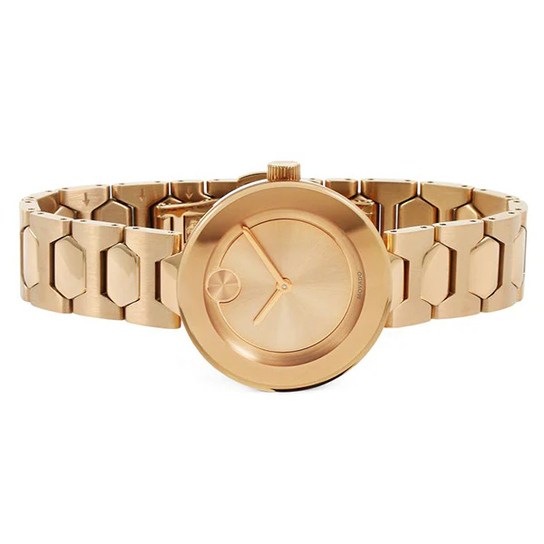 Movado Bold Series Rose Gold Stainless Steel Rose Gold Dial Quartz Unisex Watch- 3600387 - Image 3