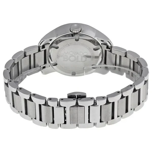 Movado Bold Series Silver Stainless Steel Silver Dial Quartz Watch for Ladies - 3600244 - Image 2