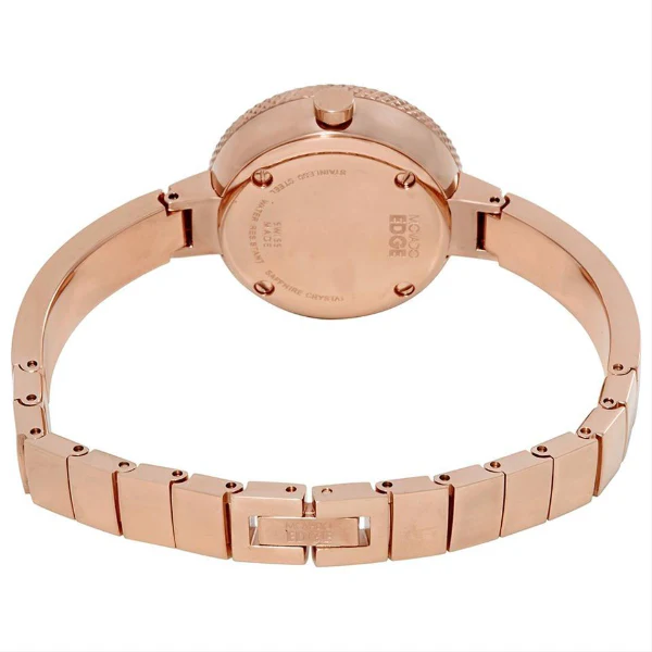 Movado Edge Concave Rose Gold Stainless Steel Rose Gold Dial Quartz Watch for Ladies - Movado 3680022 - Image 2